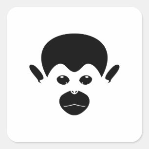 Saimiri Monkey Square Sticker
