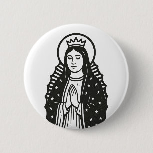 Saint 6 Cm Round Badge