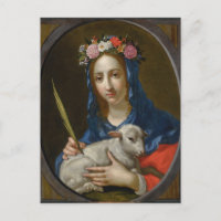 Saint Agatha (by Cesare Dandini) Postcard