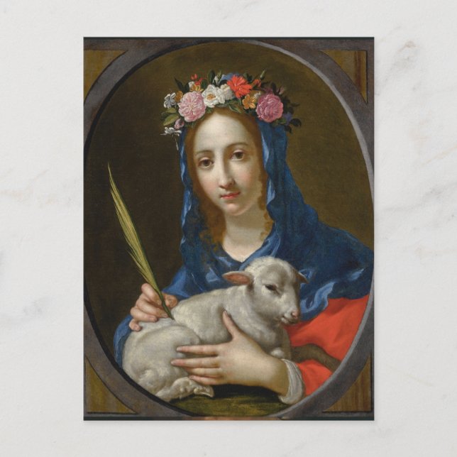 Saint Agatha (by Cesare Dandini) Postcard (Front)