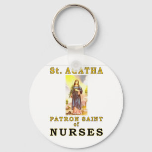 SAINT AGATHA KEY RING
