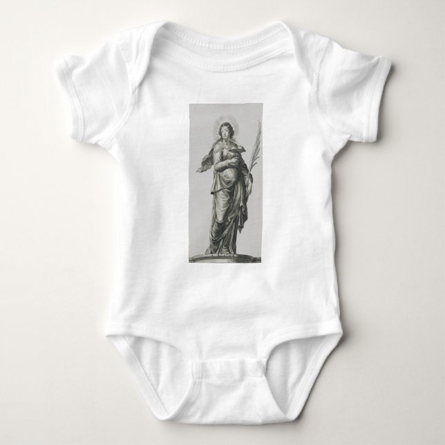 Saint Agatha of Sicily Baby Bodysuit (Front)