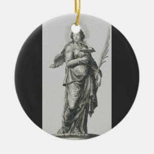 Saint Agatha of Sicily Ceramic Tree Decoration