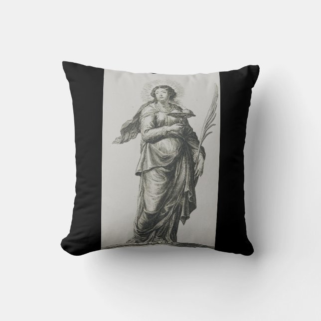Saint Agatha of Sicily Cushion (Front)