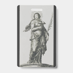 Saint Agatha of Sicily ID Badge