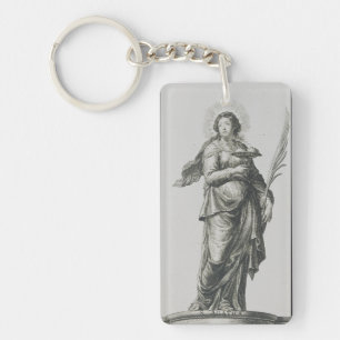 Saint Agatha of Sicily Key Ring