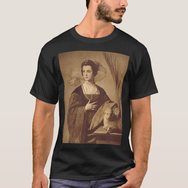 Saint Agnes by Alonso Cano T-Shirt (Front)