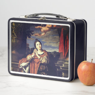 Saint Agnes by Domenichino (c. 1620) Metal Lunch Box