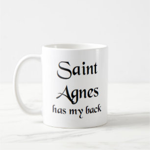 saint agnes coffee mug