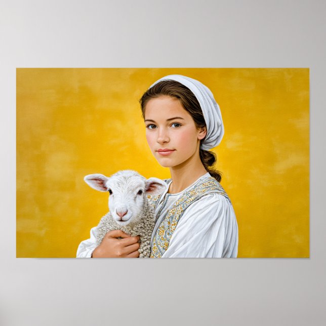 Saint Agnes of Rome: Innocence and Courage Poster (Front)