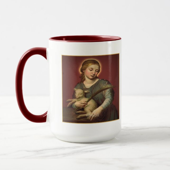 Saint Agnes of Rome Mug (Left)