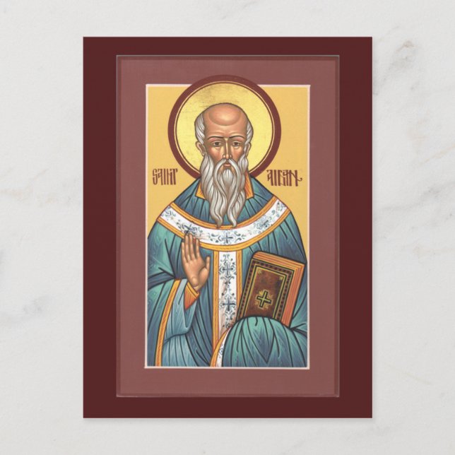 Saint Aidan Prayer Card (Front)