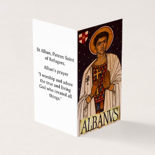 Saint Alban Prayer Card