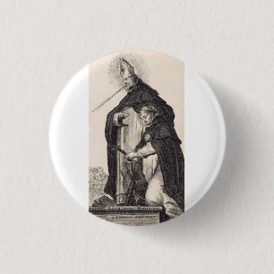 Saint Albert the Great and saint Thomas Aquinas 3 Cm Round Badge