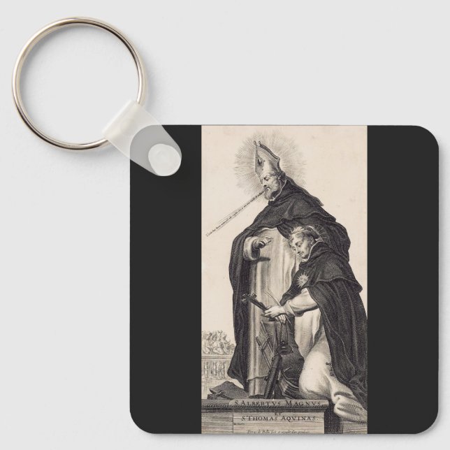Saint Albert the Great and saint Thomas Aquinas Key Ring (Front)