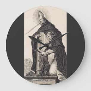 Saint Albert the Great and saint Thomas Aquinas Large Clock