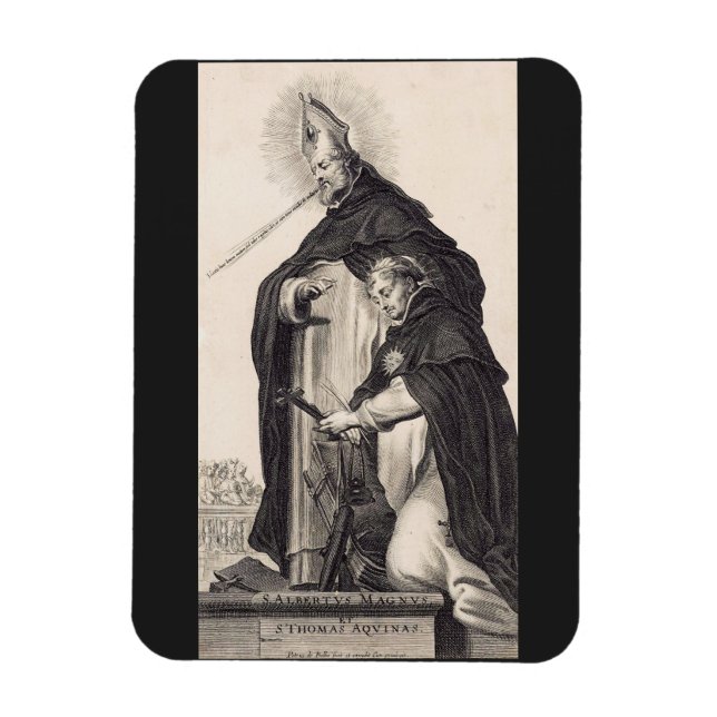 Saint Albert the Great and saint Thomas Aquinas Magnet (Vertical)