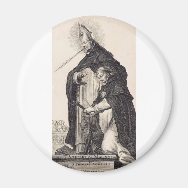Saint Albert the Great and saint Thomas Aquinas Magnet (Front)