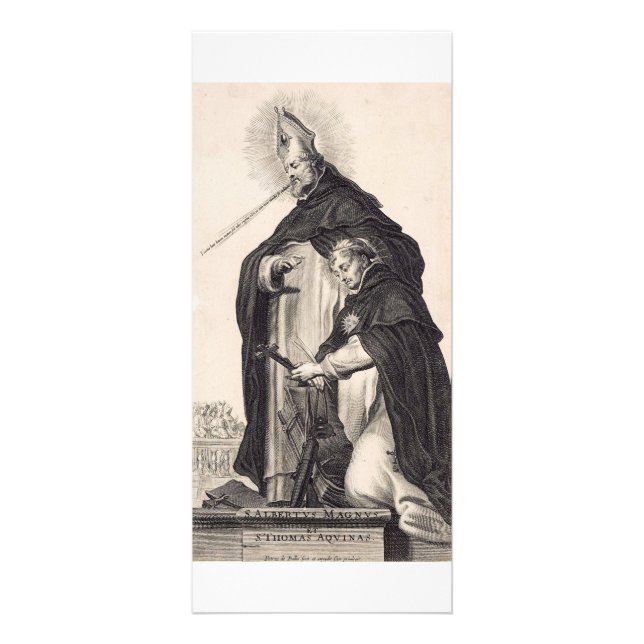 Saint Albert the Great and saint Thomas Aquinas Rack Card (Front)