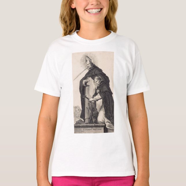 Saint Albert the Great and saint Thomas Aquinas T-Shirt (Front)