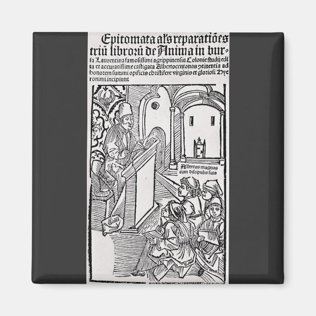 Saint Albert the Great Universal Doctor Art Magnet (Front)