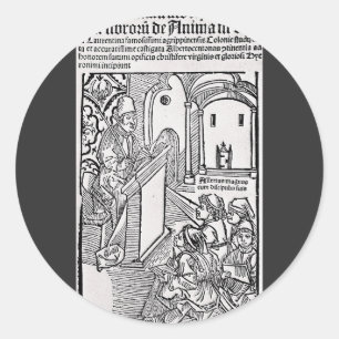 Saint Albertus Magnus Doctor of the Church Classic Round Sticker