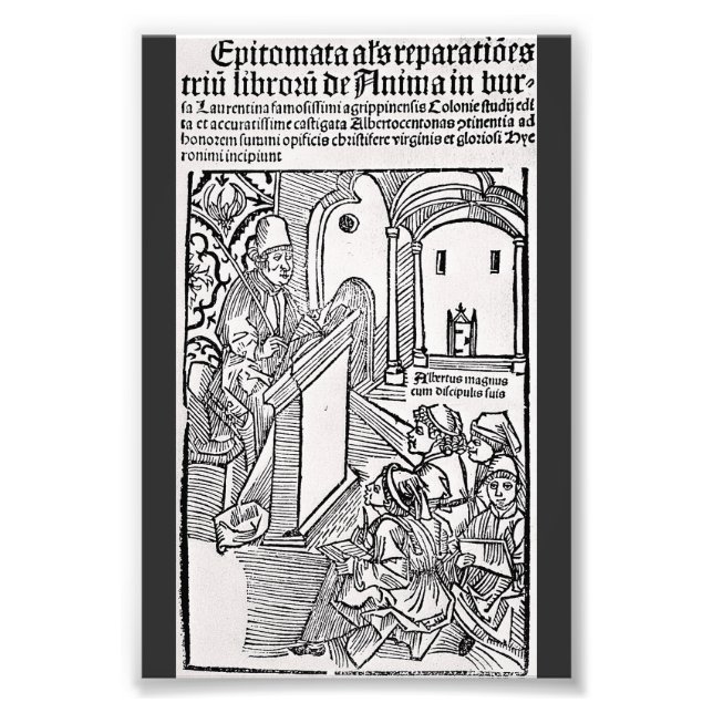 Saint Albertus Magnus Doctor of the Church Photo Print (Front)