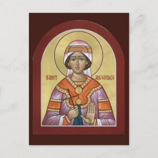 Saint Alexandra Prayer Card