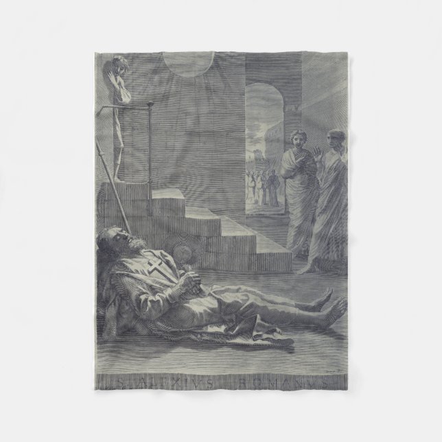 Saint Alexius of Rome Fleece Blanket (Front)