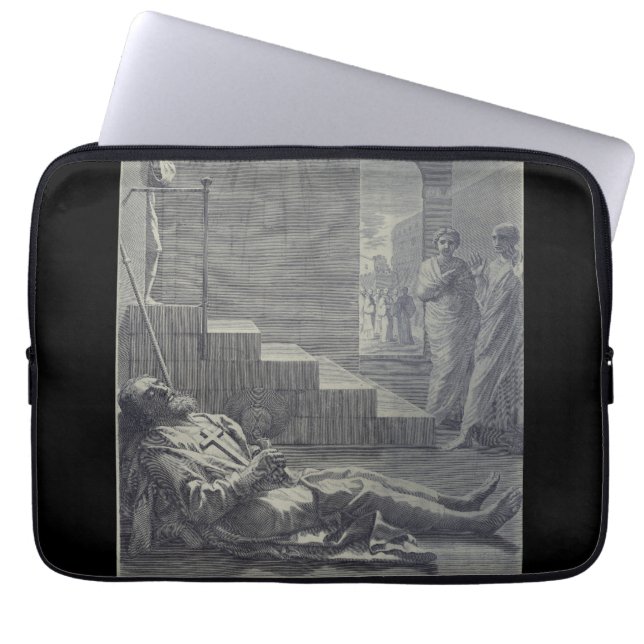 Saint Alexius of Rome Sacred Humility Art Laptop Sleeve (Front)