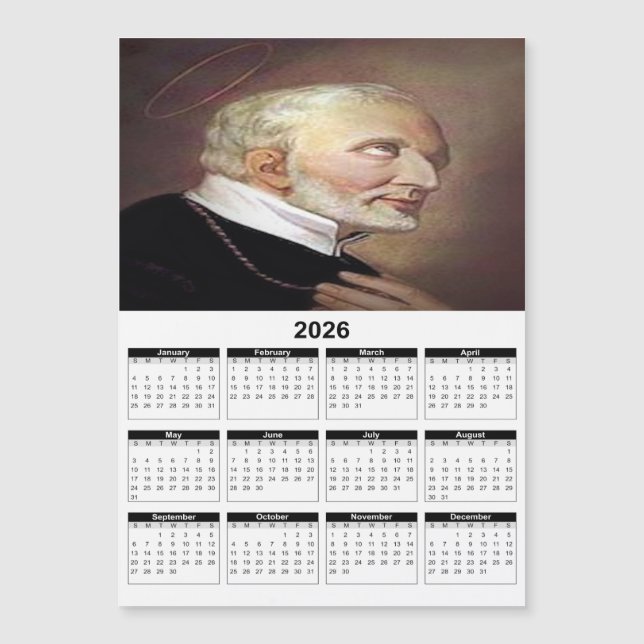 Saint Alphonsus Liguori 2026 Calendar (Front)