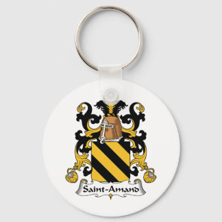 Saint-Amand Family Crest Key Ring