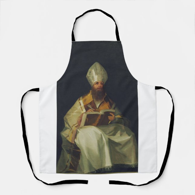Saint Ambrose by Francisco de Goya Apron (Front)