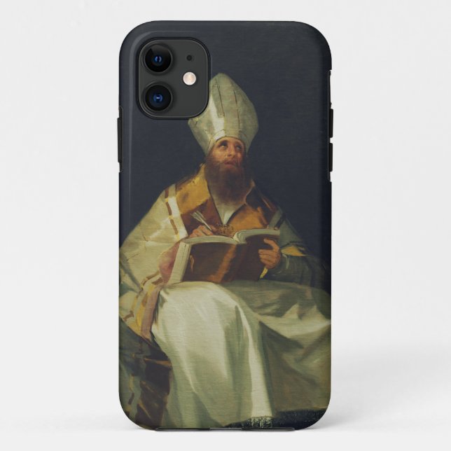 Saint Ambrose by Francisco de Goya Case-Mate iPhone Case (Back)