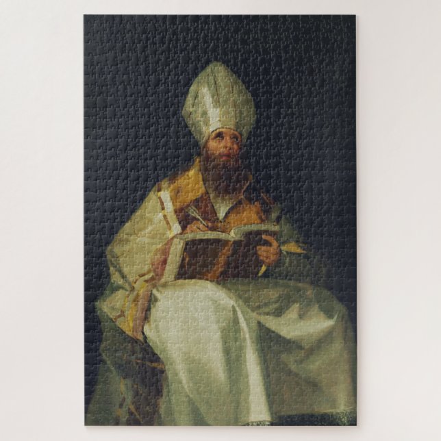 Saint Ambrose by Francisco de Goya Jigsaw Puzzle (Vertical)