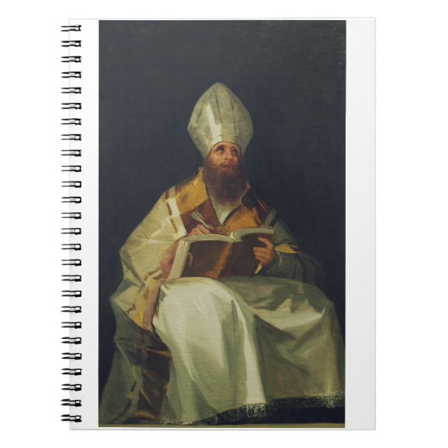 Saint Ambrose by Francisco de Goya Notebook (Front)