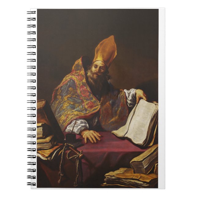 Saint Ambrose Father of the Catholic Church Notebook (Front)