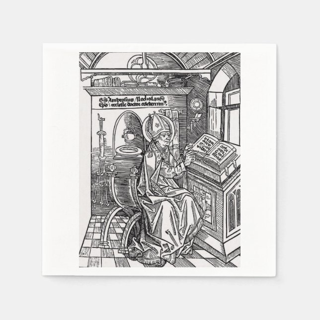 Saint Ambrose of Milan Napkin (Front)