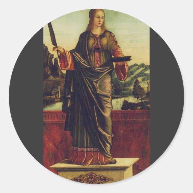 Saint Anastasia of Rome Classic Round Sticker (Front)