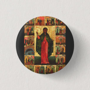 Saint Anastasia Virgin and martyr 3 Cm Round Badge