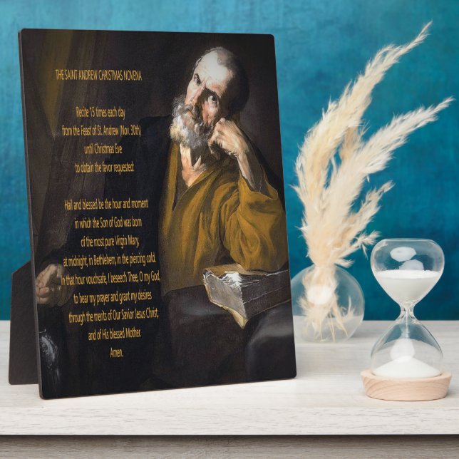 Saint Andrew Christmas Novena Plaque (Side)