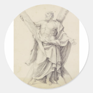 Saint Andrew one of 12 Apostles Classic Round Sticker