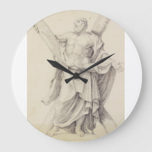Saint Andrew one of 12 Apostles Large Clock