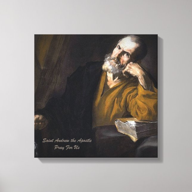 Saint Andrew The Apostle Canvas Print (Front)