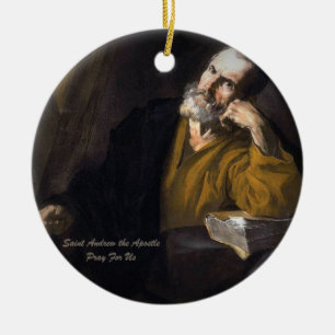 Saint Andrew The Apostle Ceramic Tree Decoration