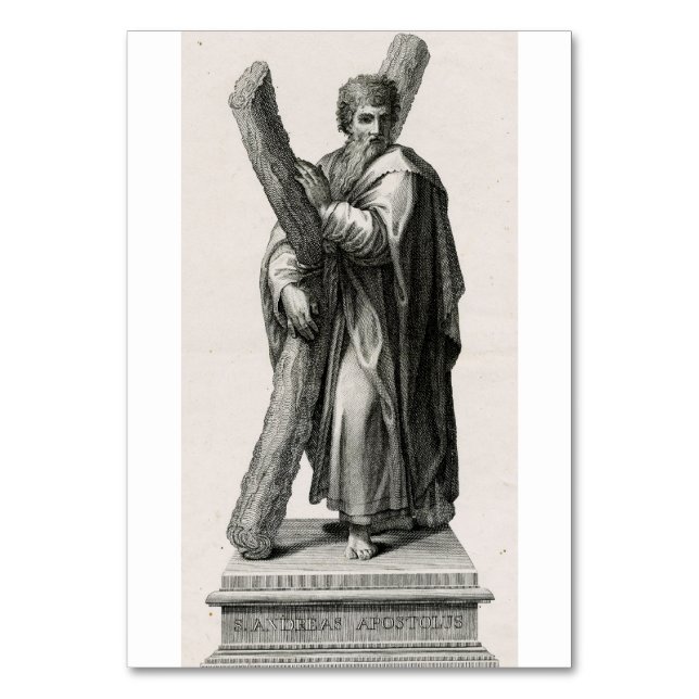 Saint Andrew the Apostle First‑Called Disciple Table Number (Front)