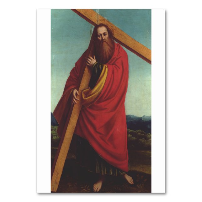 Saint Andrew the Apostle First‑Called Disciple Table Number (Front)