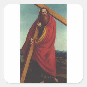Saint Andrew the Apostle Martyr Square Sticker
