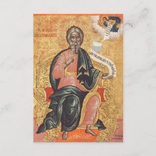Saint Andrew the Apostle Orthodox icon Enclosure Card