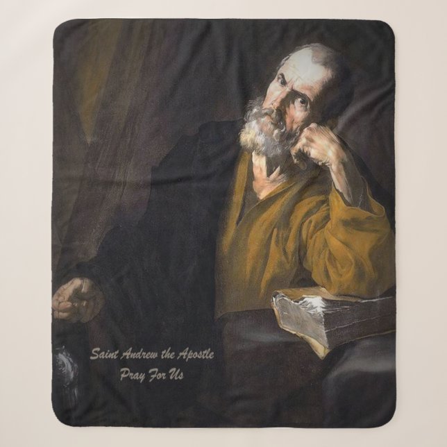 Saint Andrew The Apostle Sherpa Blanket (Front)
